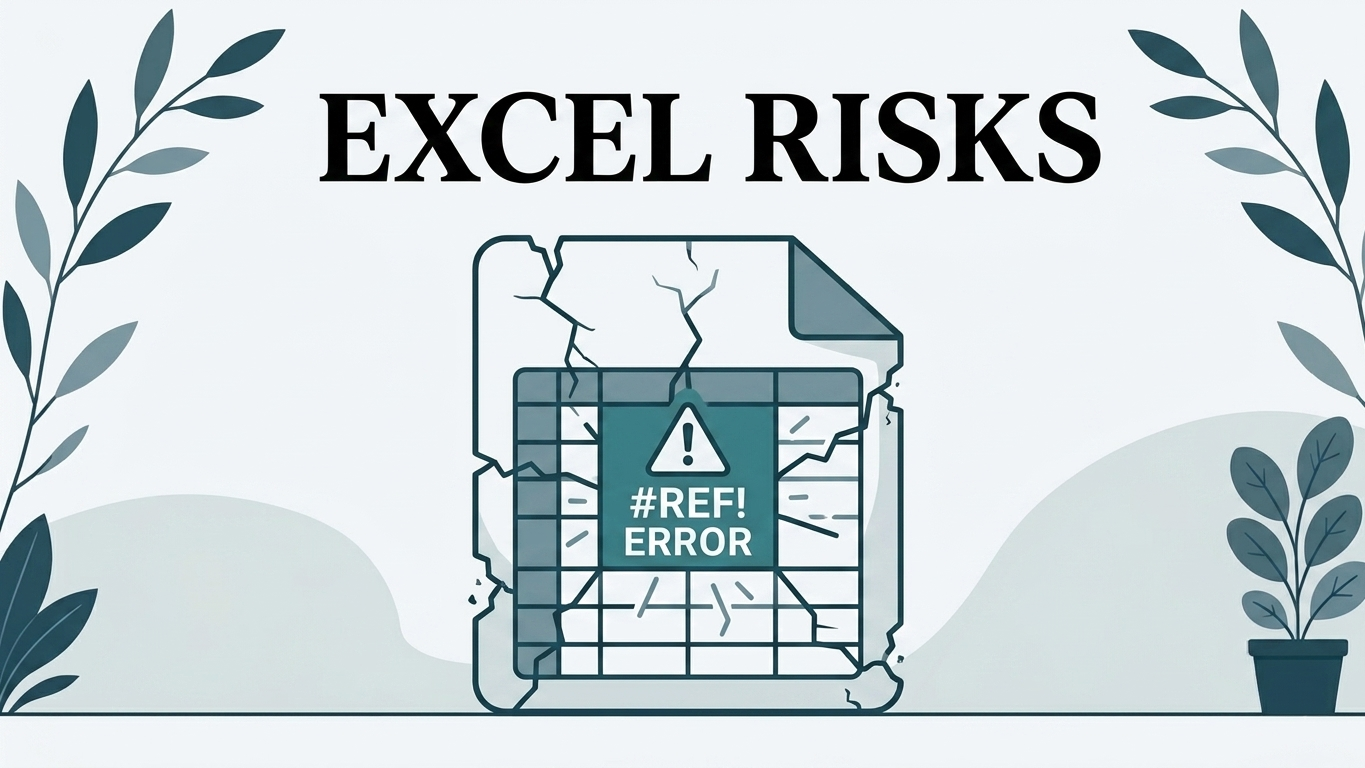 What are the hidden risks of running a business process in Excel?